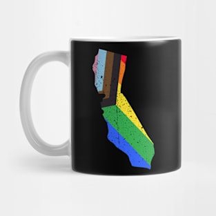 California State Pride: Embrace Progress with the Progress Pride Flag Design Mug